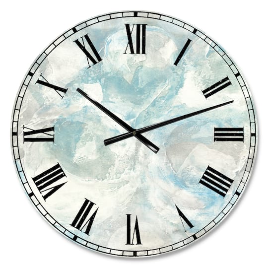 Designart Pale Blue Shade III Wall Clock